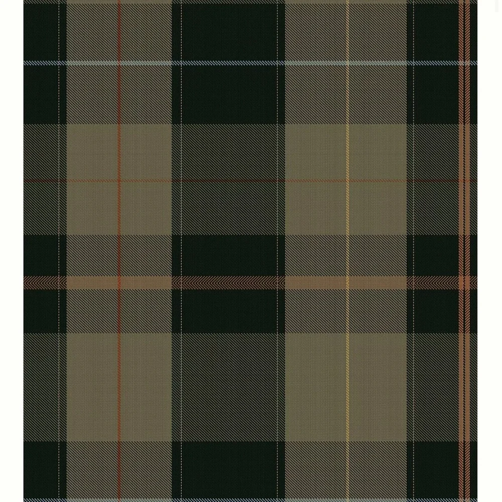 New Anthropologie x MINDTHEGAP Equestrian Plaid Green Wallpaper Moss